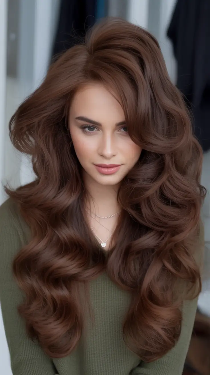 Top Fall 2025 Hair Colors for Cool Skin Rich Cinnamon Brunette Glam