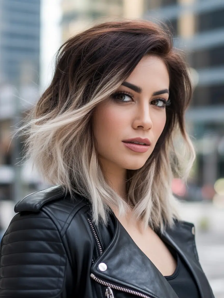 Top Hair Colors to Try This autumn 2025 Smoky Blonde Tips Under a Brunette Crown