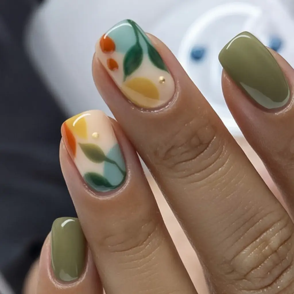 Trendy Fall Season Nails Designs Ideas 2025 Harvest Garden Whimsy