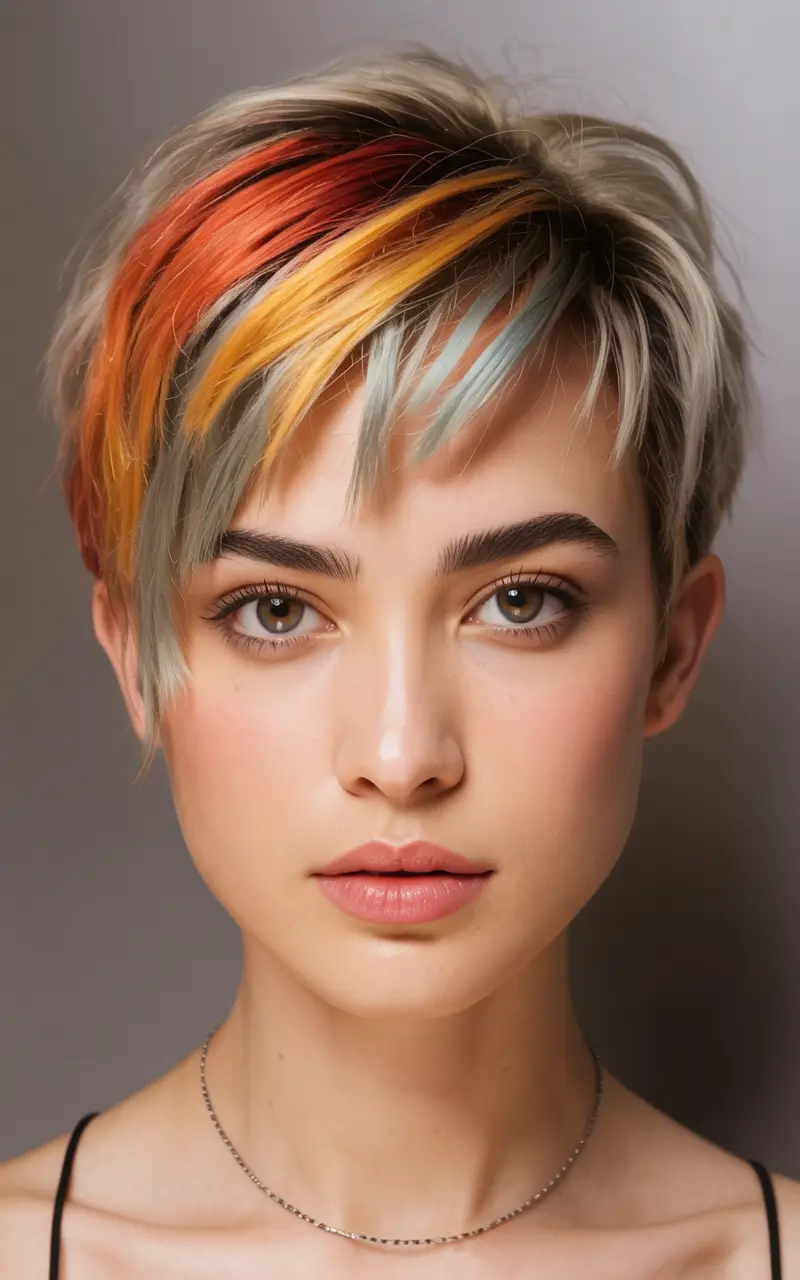 Trendy Pixie Haircuts to Try This Fall 2025 Color Streaks and Edge Play