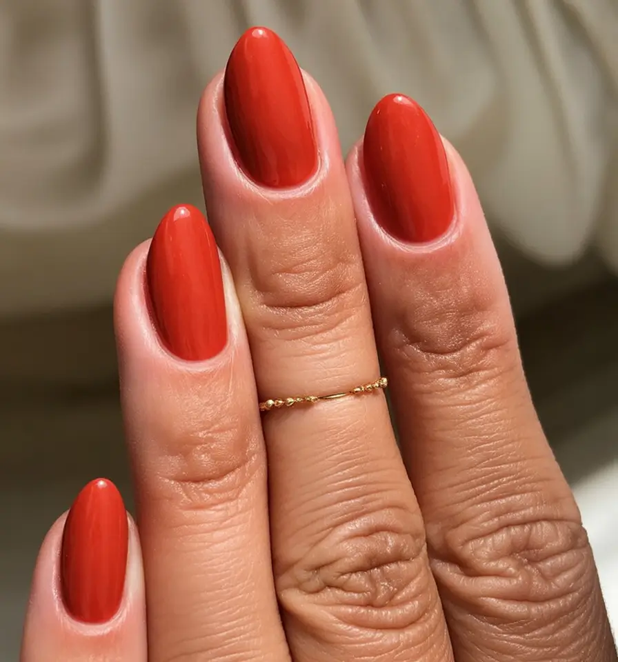 trendy shades of fall nail colors 2025 burnt orange almond for cozy october days