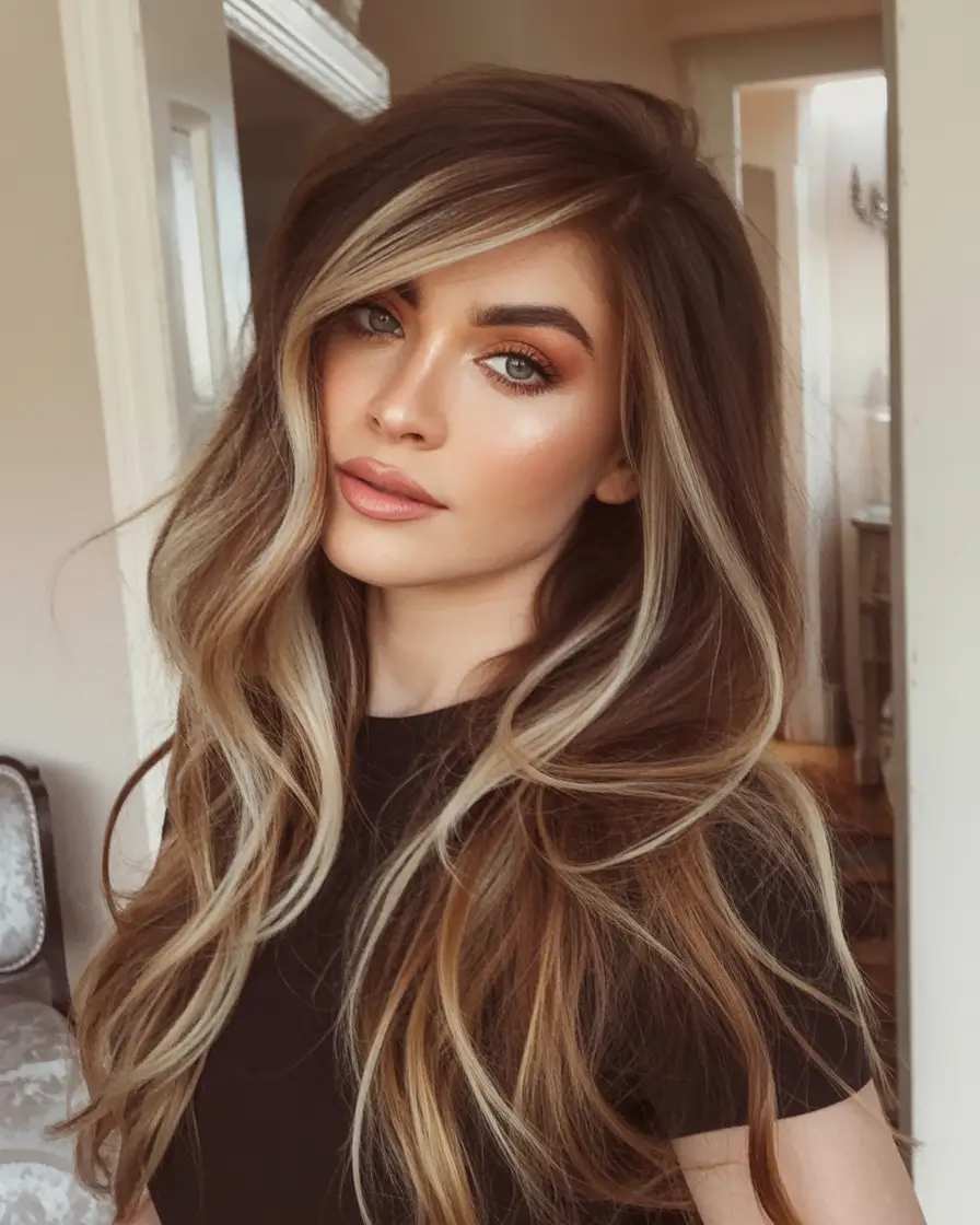 Warm Hair Colors to Try This Fall 2025 Blended Ash and Honey Ribbons