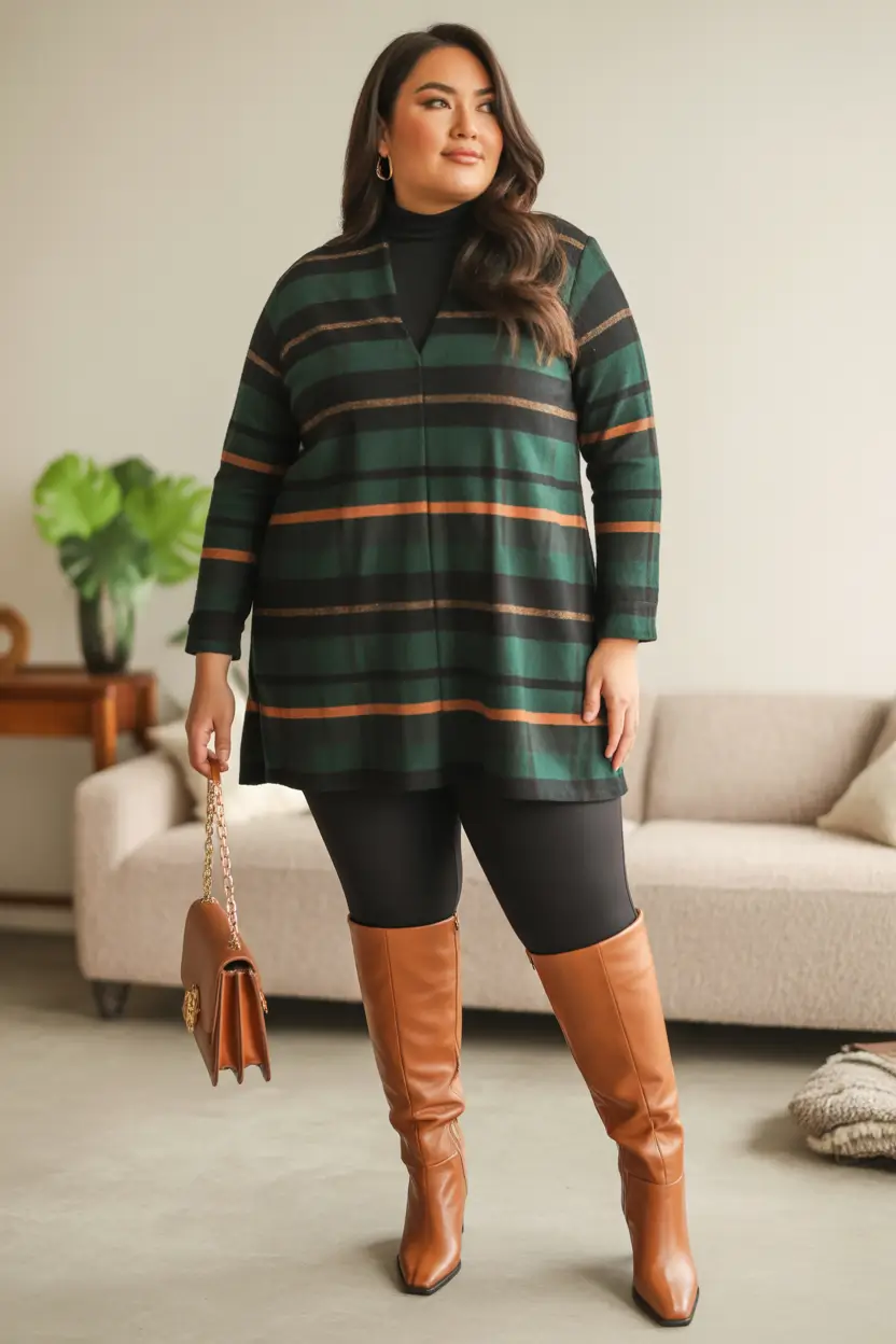 2025 Fall-Winter Fashion: Cold Weather outfits Ideas Stripes and Structure