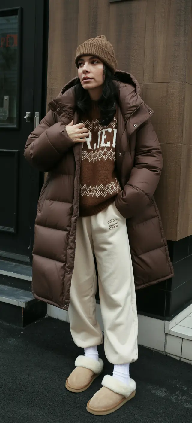 2025 Fall-Winter Fashion: Cold Weather outfits Ideas Relaxed Puffer Comfort