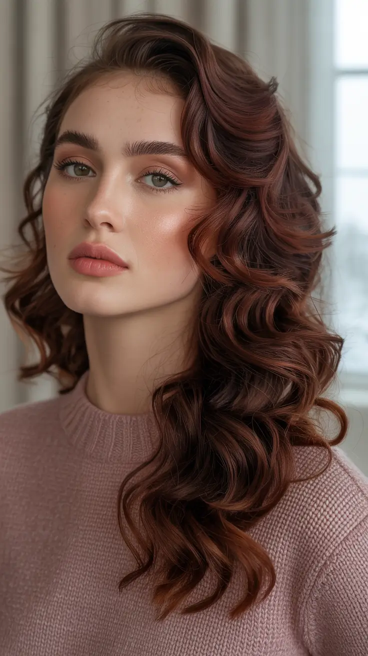 Cute hairstyles for Fall 2025 Romantic Loose Waves with Rich Shine