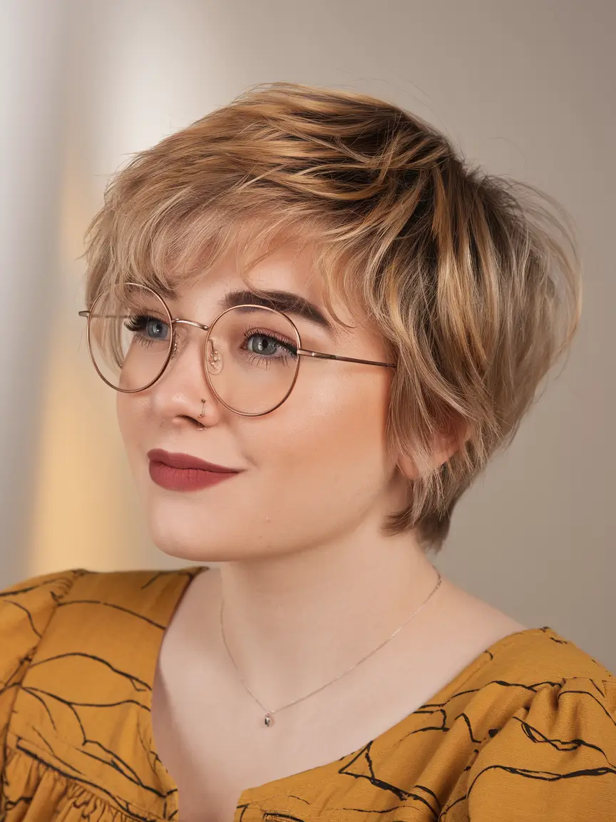 Cute hairstyles for Fall 2025 Messy Pixie with Layers
