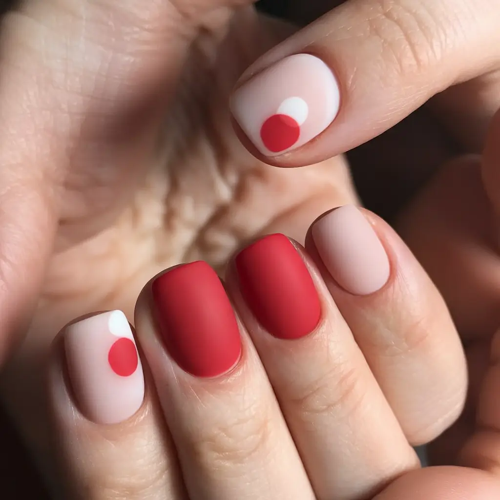Early Fall Nail Ideas 2025 Matte Minimalism with a Pop