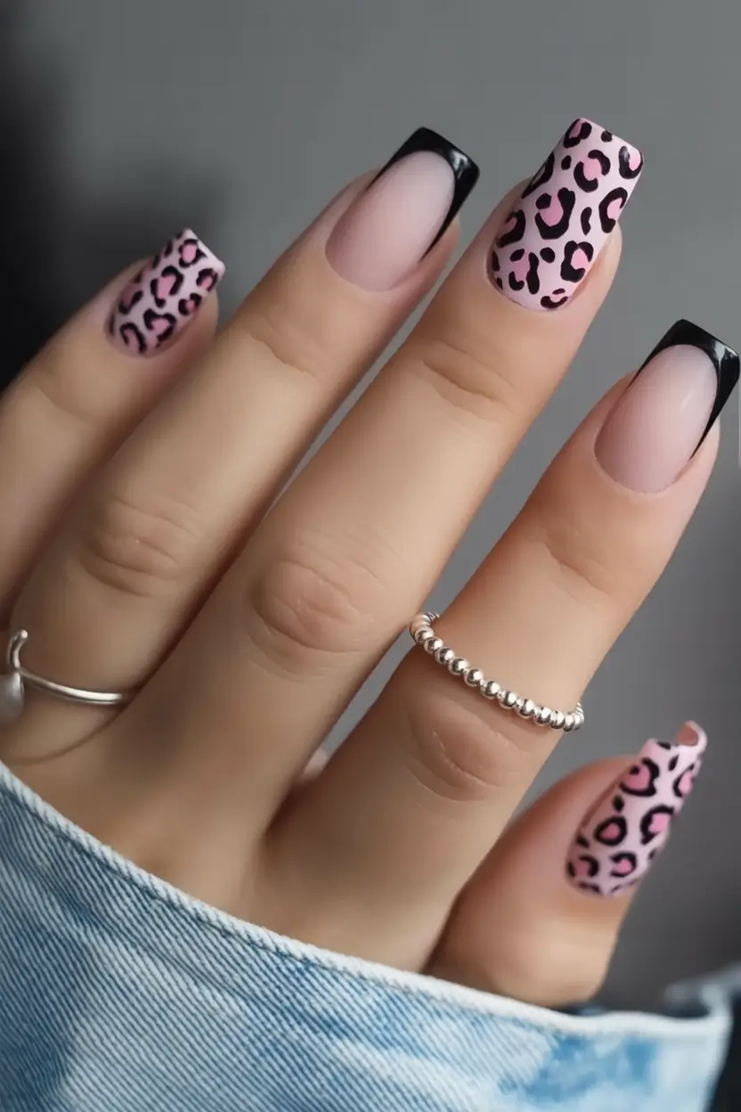 Fall 2025 French Tip Nails Wild Chic Energy