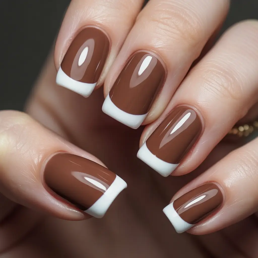 Fall 2025 French Tip Nails Designs coffin Designs long Short Square Designs short Designs simple Designs almond Designs square 2025 Almond Simple Ideas Colors Dip Brown Early Square short Squoval Inspo Designs white Orange Designs Easy Red Green