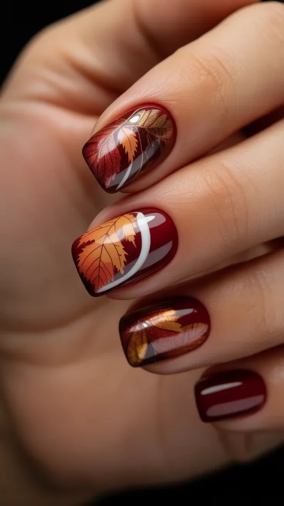 Fall Nail Art 2025: 3D Style with Gel Designs