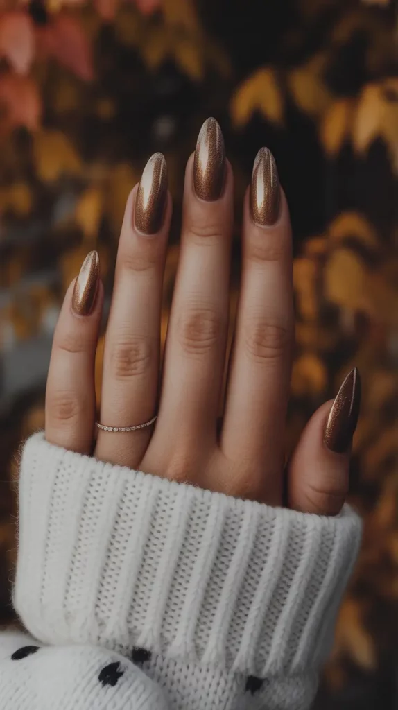 Gold Fall Nails 2025 Ideas That Shine With Seasonal Elegance