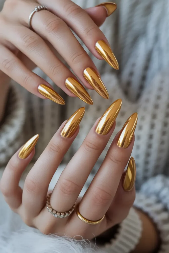 Gold Fall Nails 2025 Ideas That Shine With Seasonal Elegance