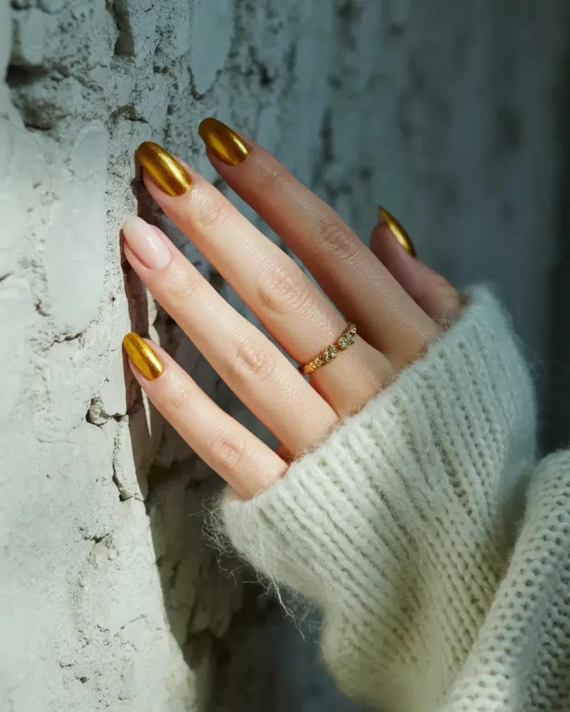 Gold Fall Nails 2025 Ideas That Shine With Seasonal Elegance