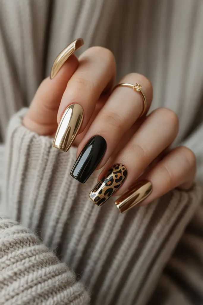 Gold Fall Nails 2025 Ideas That Shine With Seasonal Elegance