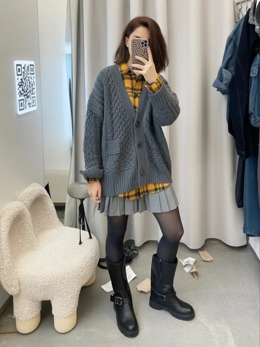 How to Layer Clothes for Fall – 2025 outfits Inspo Grunge Schoolgirl Layers with an Edge