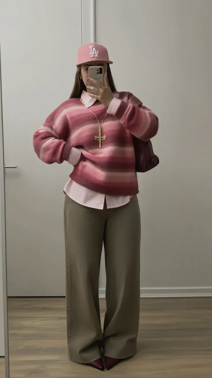 How to Layer Clothes for Fall – 2025 outfits Inspo Soft Layers with a Pop of Playful Pink