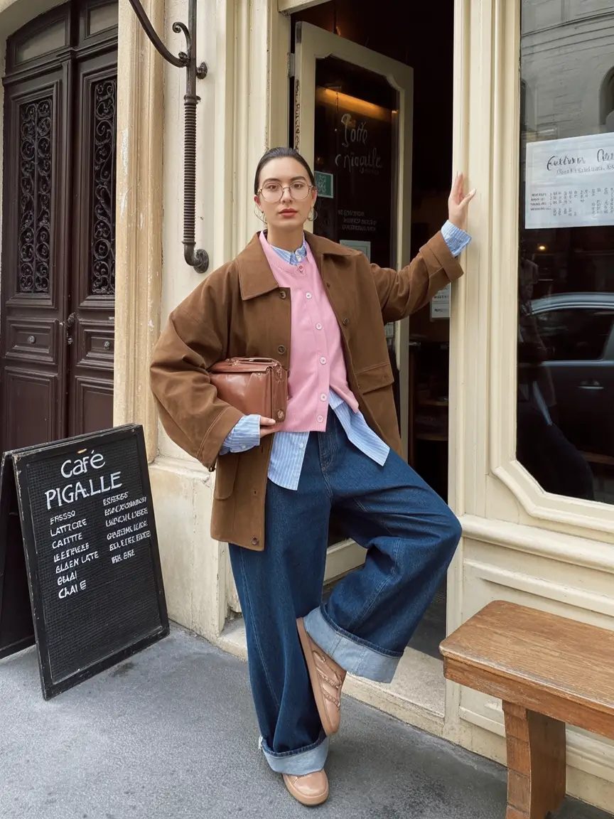 How to Layer Clothes for Fall – 2025 outfits Inspo Retro Layers with Parisian Color Blocking