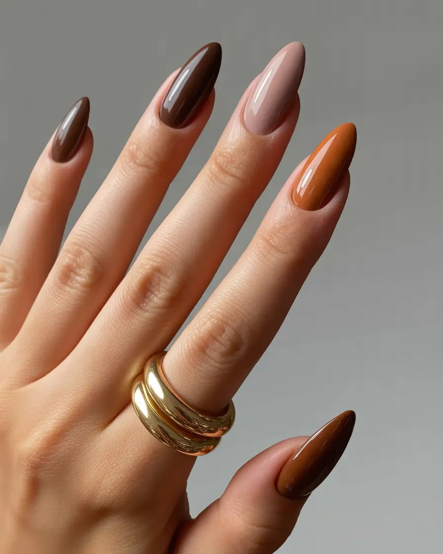 Popular Fall Nail Colors 2025 Earthy Tones in Harmony