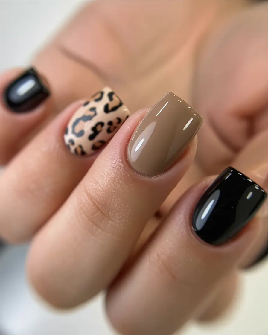 Top Short Fall Nail Trends 2025 Warm Neutrals Meet Urban Jungle