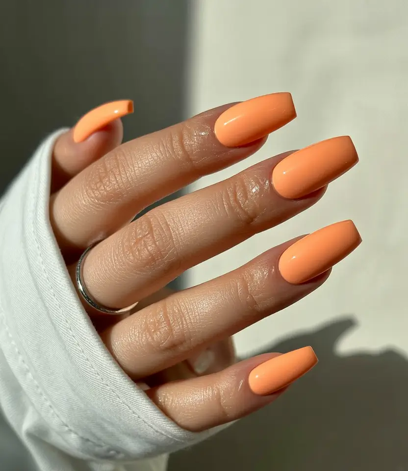 Trendy Fall 2025 Nail Colors for Fair Skin Peachy Perfection