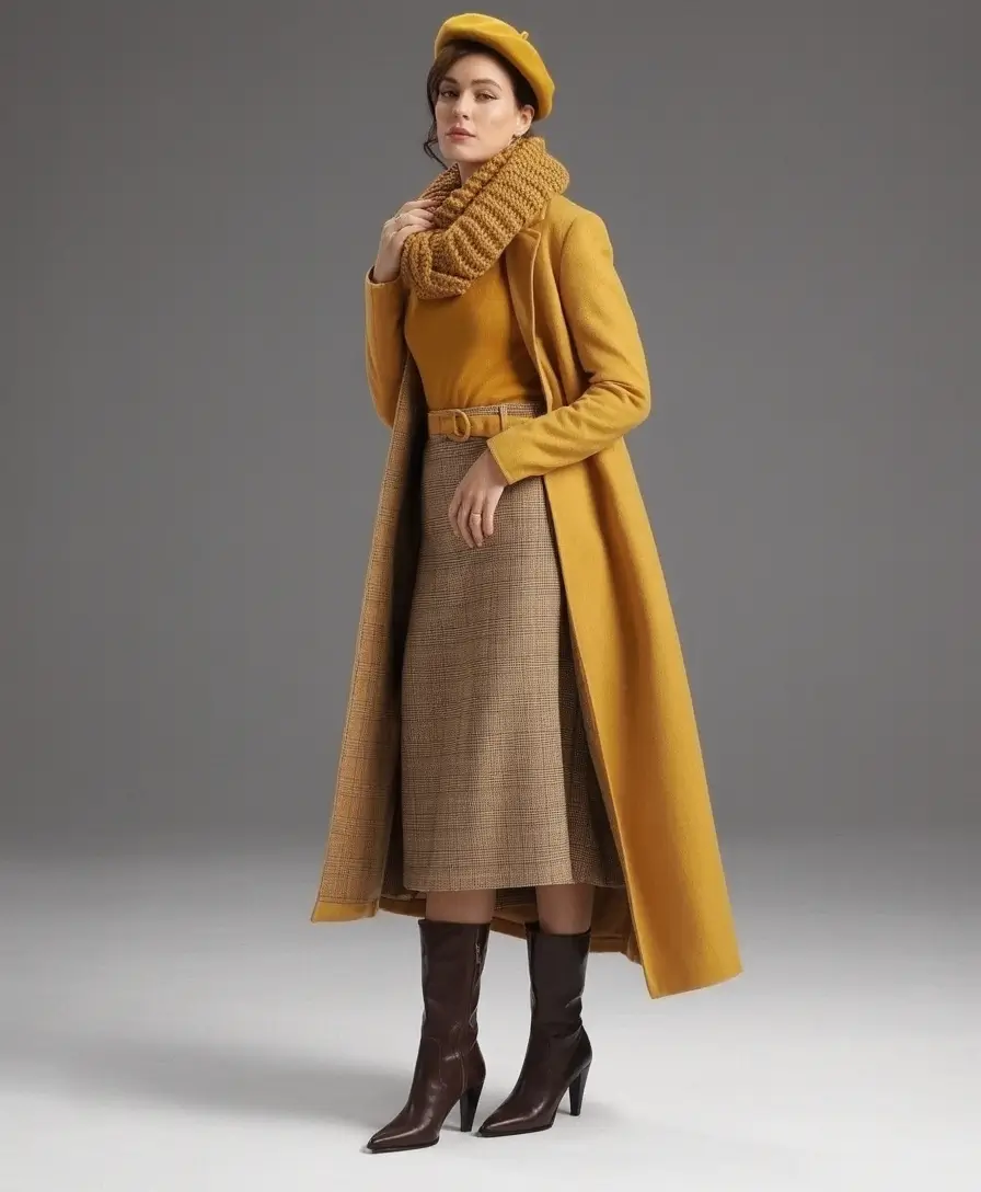 Warm outfits for Fall Season 2025 Golden Tones and Timeless Glamour