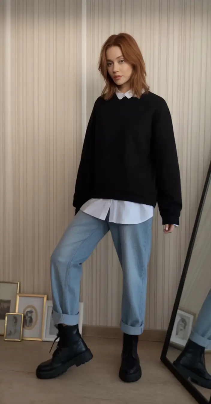 Warm outfits for Fall Season 2025 Minimal Cool with a Boyish Edge