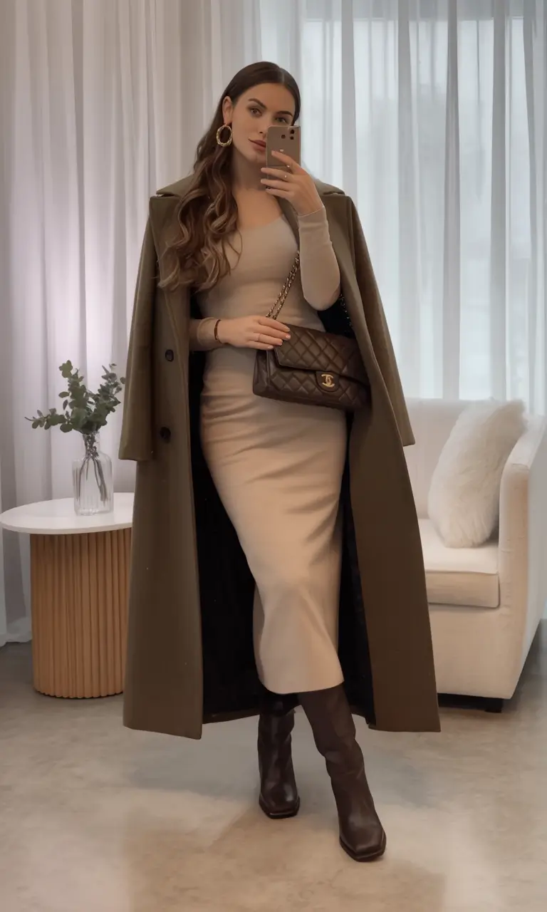 Warm outfits for Fall Season 2025 Fitted and Fabulous in Monochrome