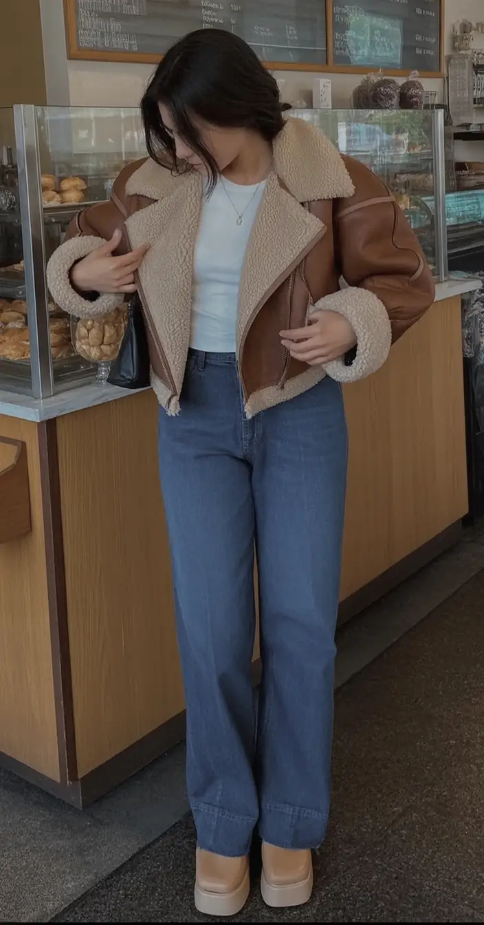 Warm outfits for Fall Season 2025 Retro Cool with a Café Twist