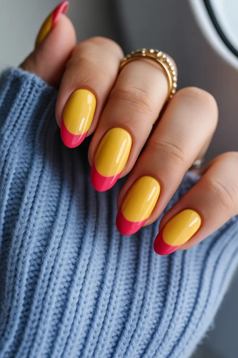 2025 Easy Fall Nails Golden Hour French