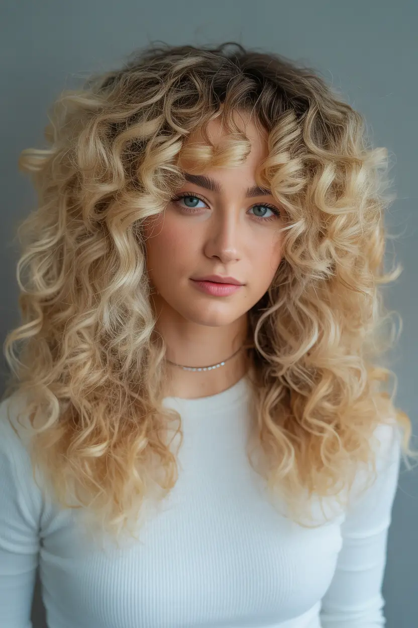 Best Fall Winter Hair Colors 2025 2026 Voluminous Blonde Curls