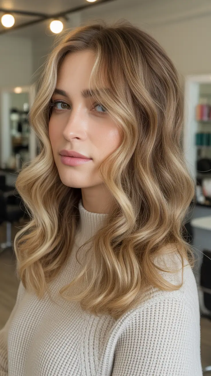 Best Fall Winter Hair Colors 2025 2026 Soft Blonde Balayage Waves