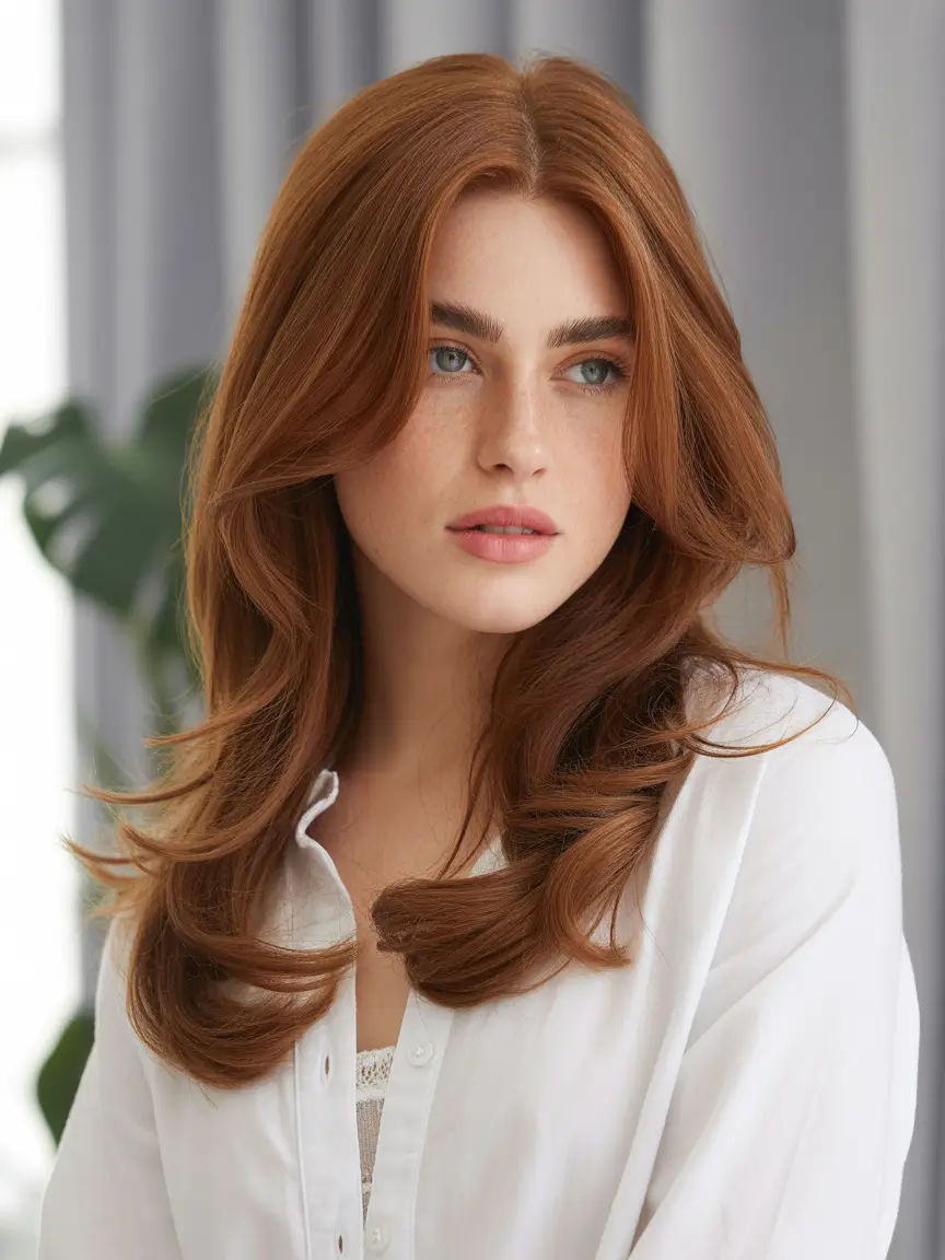 Best Fall Winter Haircut Styles 2025–2026 Soft Layered Auburn Medium Cut