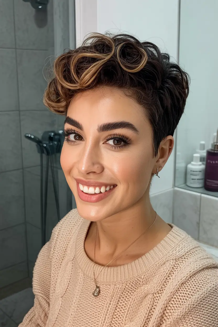 Best Fall Winter Haircut Styles 2025–2026 Pixie with Defined Curls