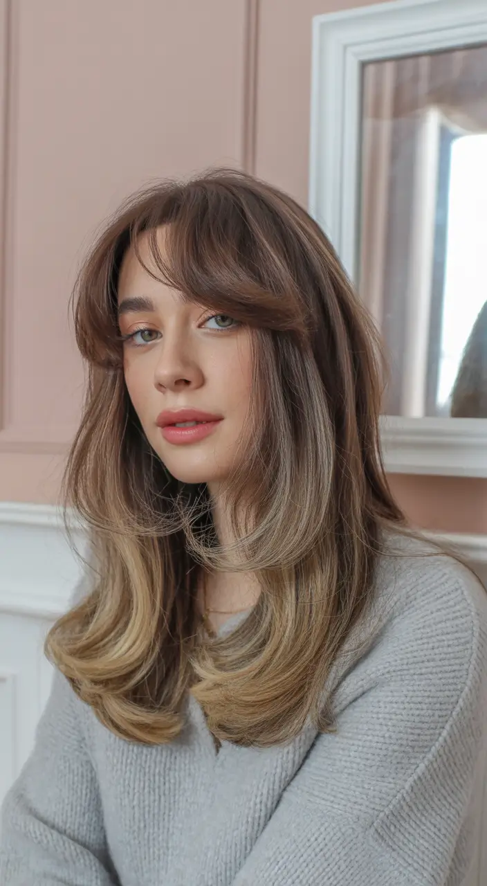 Best Fall Winter Haircut Styles 2025–2026 Bronde Layered Medium Cut