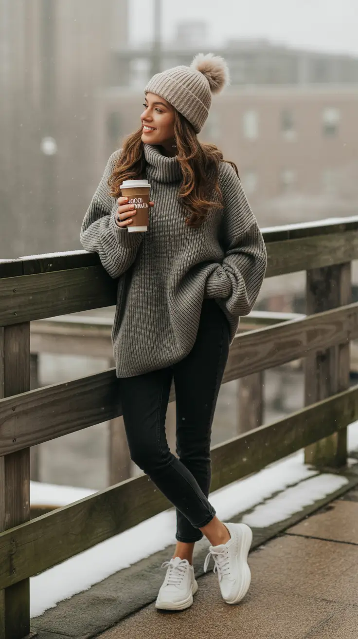 Early Outfits for Winter 2025 Knitwear Comfort in the City