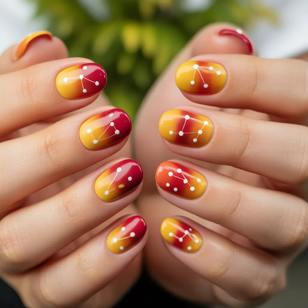 Fall Nail Inspo & Ideas 2025 Constellation Glow