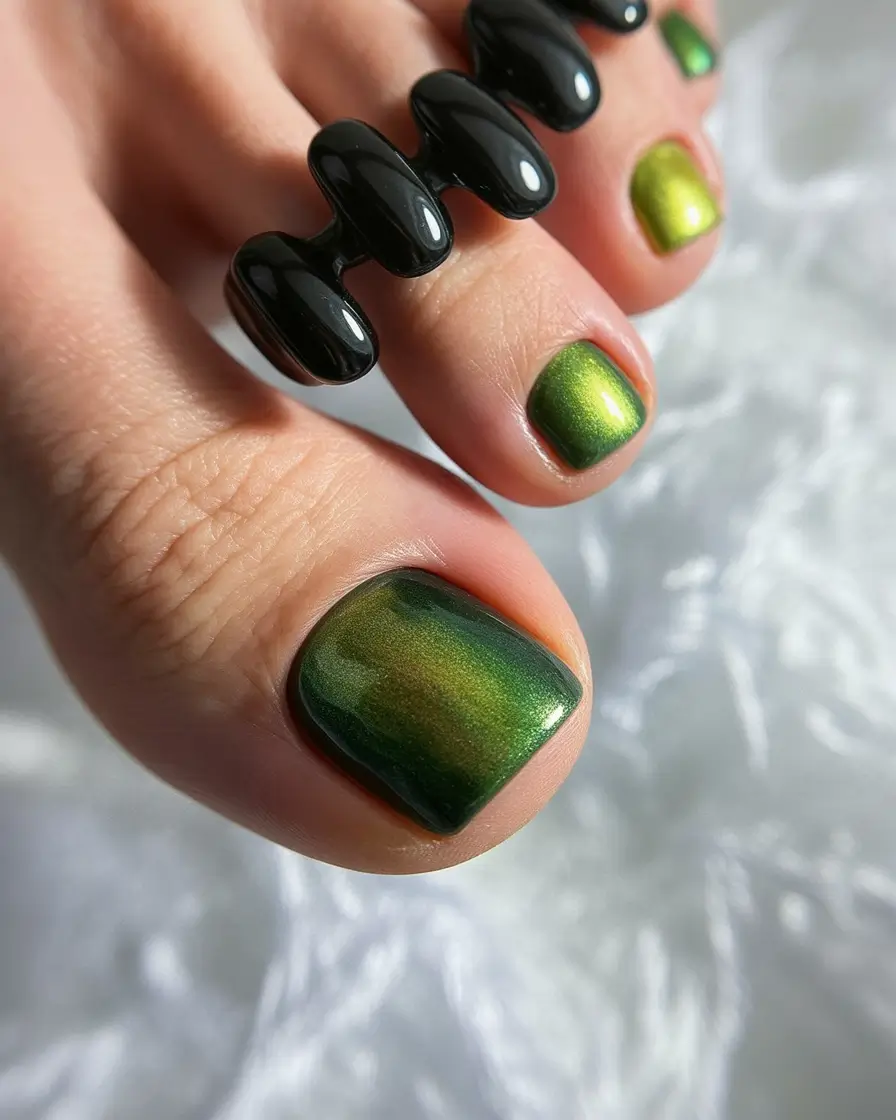 Fall colors Golden Green Shimmer