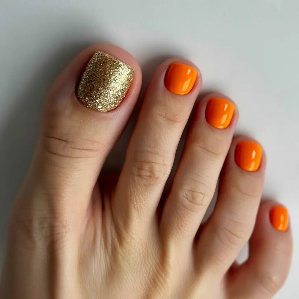 Fall colors Orange with Golden Accent