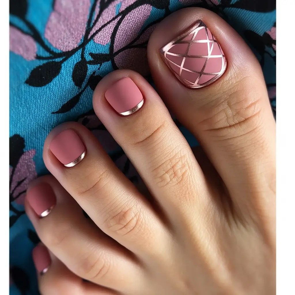 Fall colors Rosy Matte with Golden Touch H2