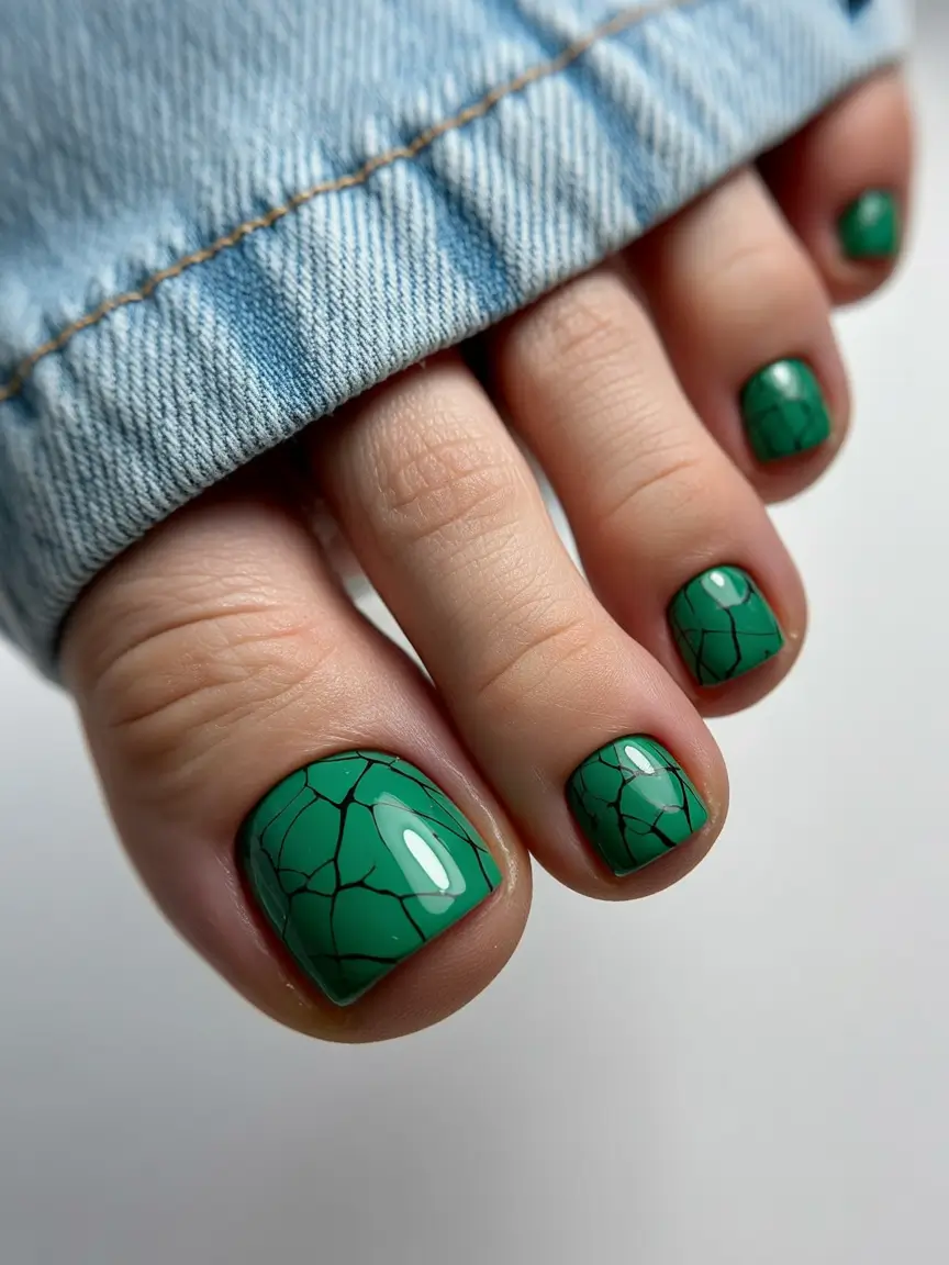 Fall colors Emerald Marble Effect