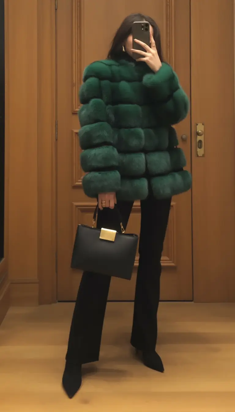 Fashion Inspo for Winter 2025-2026 Outfits Emerald Elegance