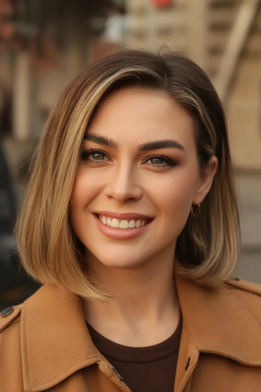 Bob Chic Blunt Bob With Subtle Glow