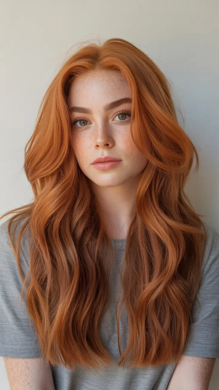 Copper Glow with Flowing Length Haircuts to Try in October 2025