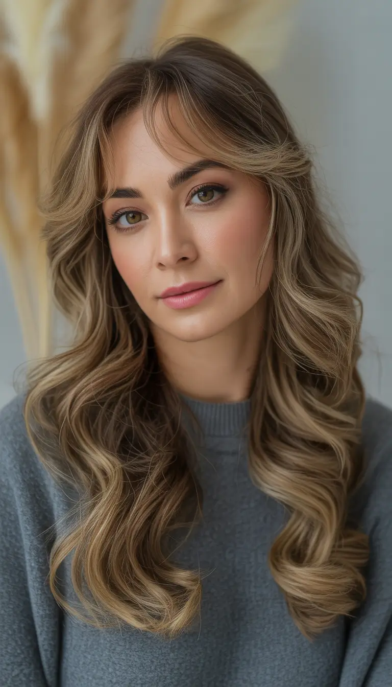 Modern Hair Color Ideas Winter 2025–2026 Smoky Blonde with Loose Waves