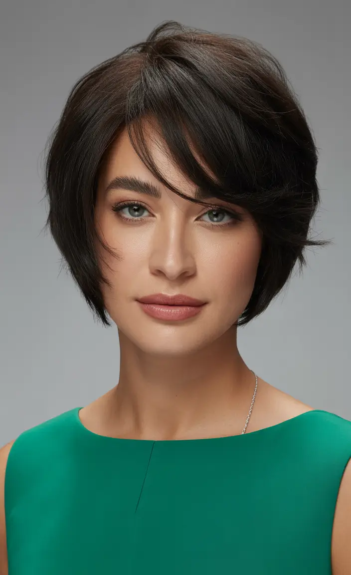 Modern Hair Color Ideas Winter 2025–2026 Dark Espresso Pixie-Bob