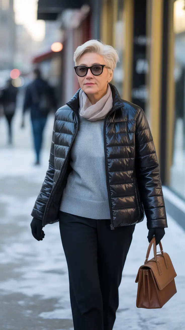 Modern Winter Outfits 2025/2026 for 60 Women City-Ready Puffer