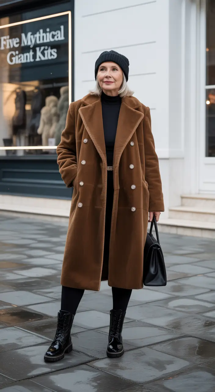 Modern Winter Outfits 2025/2026 for 60 Women Coffee-Toned Classic