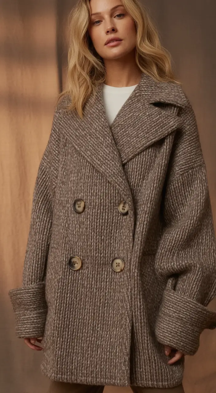 November 2025 Trending Outfits Ideas Oversized Knit Classic