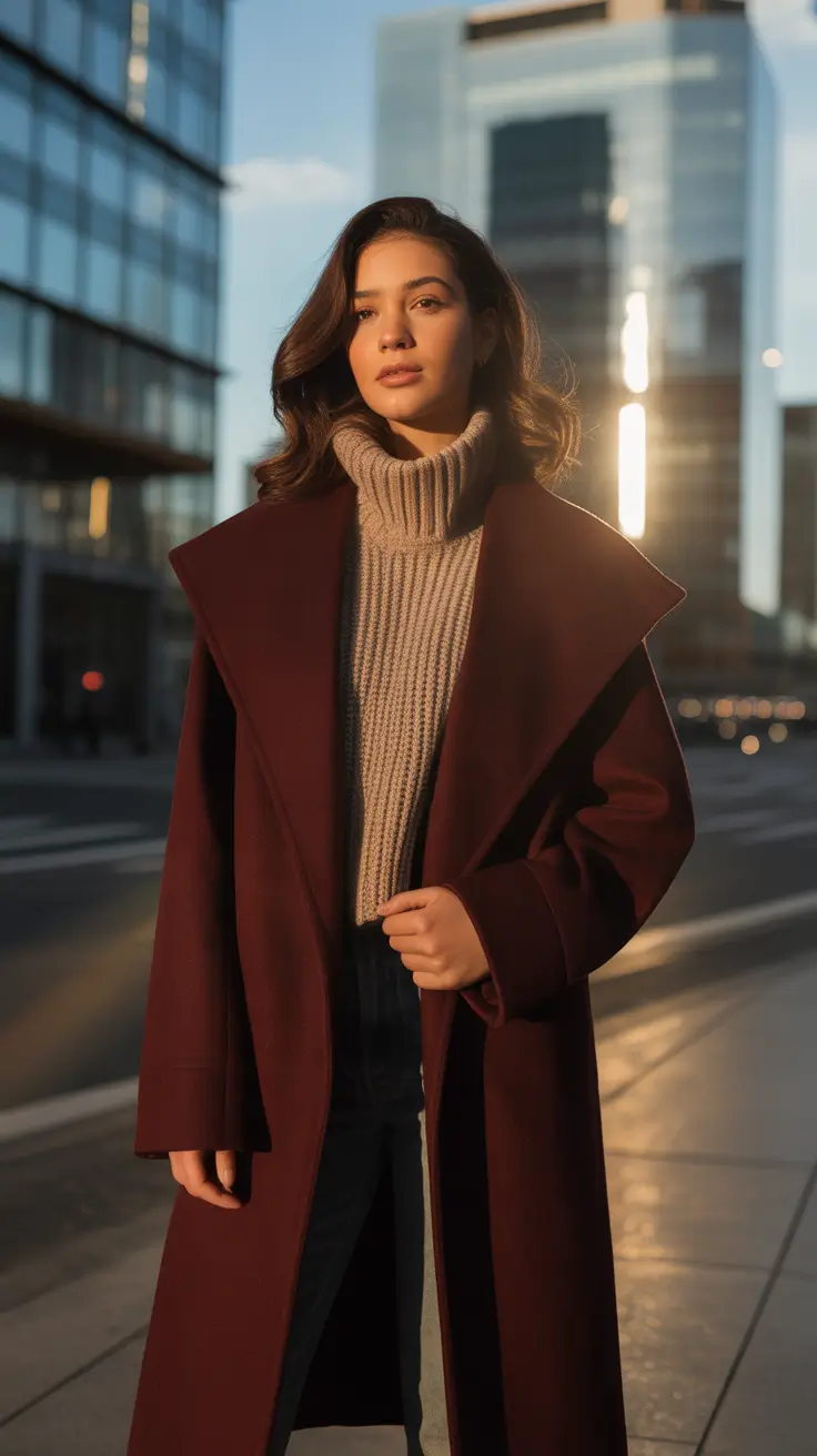 November 2025 Trending Outfits Ideas Wine and Neutrals Elegance