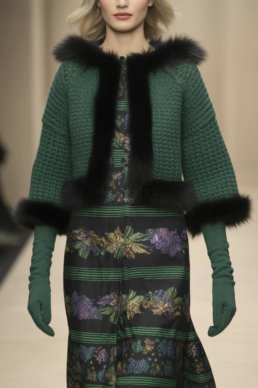 November 2025 Trending Outfits Ideas Emerald Drama with Vintage Notes
